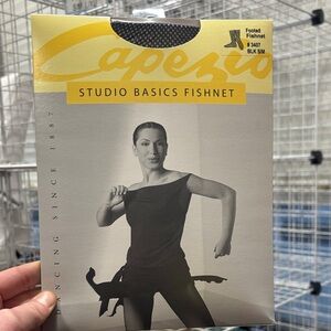 Adult Capezio Studio Basics Fishnet Tights - Black